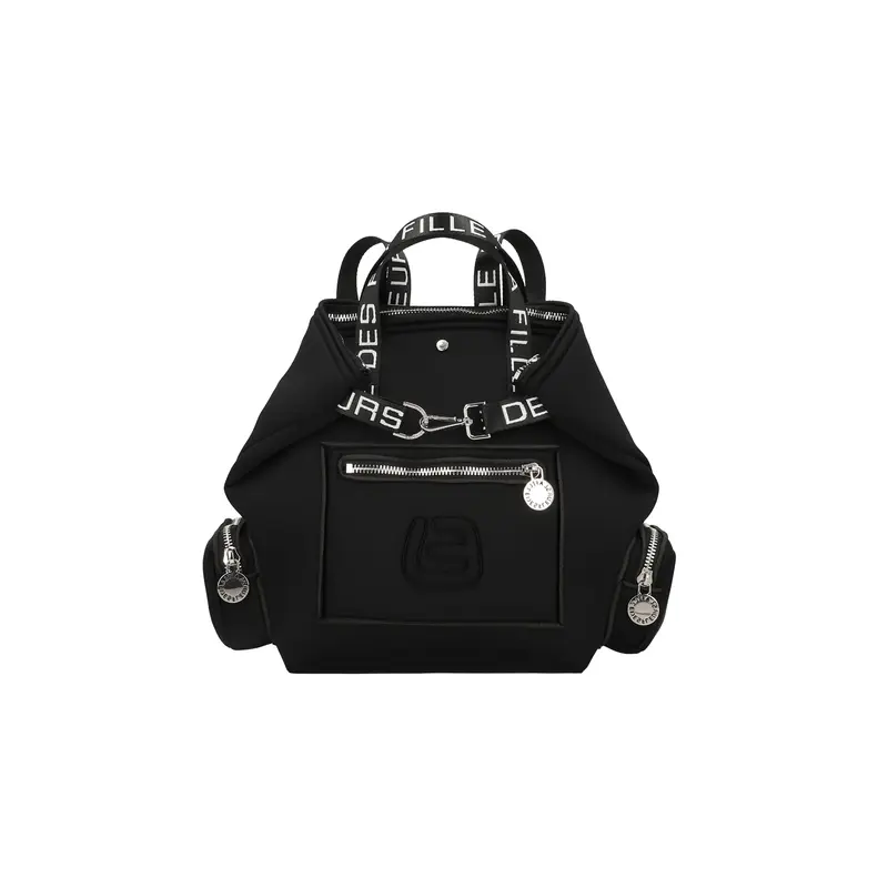 ZAINO AMBRE MED POCKET TEKNO FABRIC BLACK ( LA FILLE DES FLEURS )