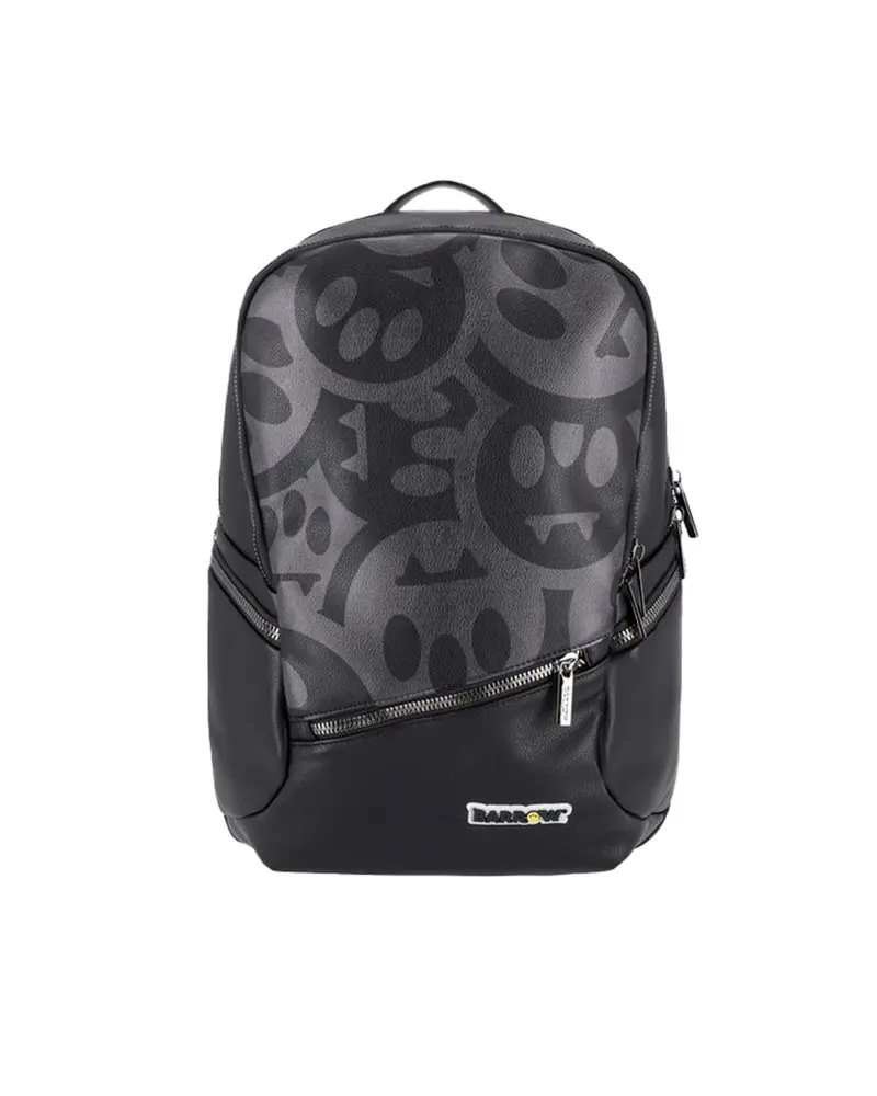 ZAINO NERO LOGATO SMILE BARROW