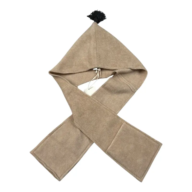 Zhoe & Tobiah Cappello con Sciarpa tinta unita Beige per Bambino