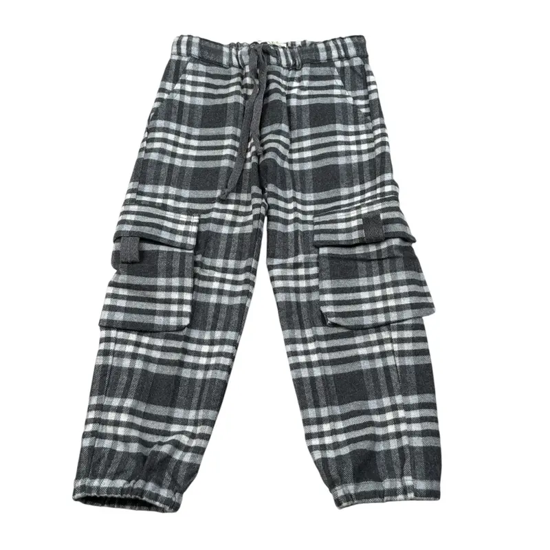 Zhoe & Tobiah Pantalone con Elastico In Vita con Tasconi Grigio per Neonato